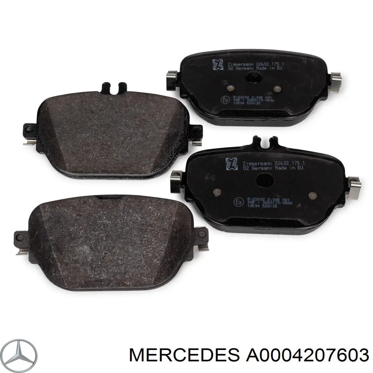 Compre A0004207603 Mercedes Sapatas do freio traseiras de disco