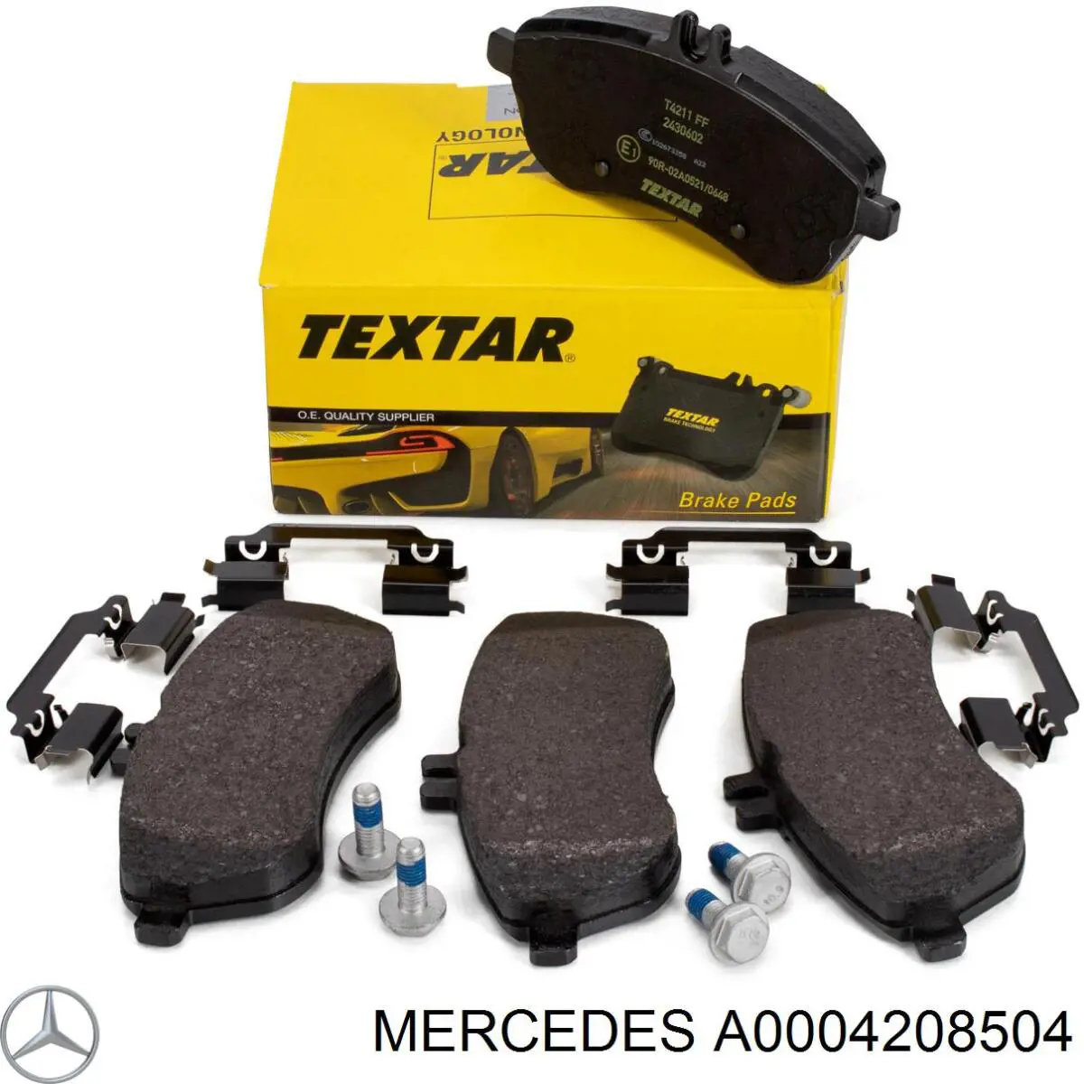 A0004208504 Mercedes Sapatas do freio dianteiras de disco