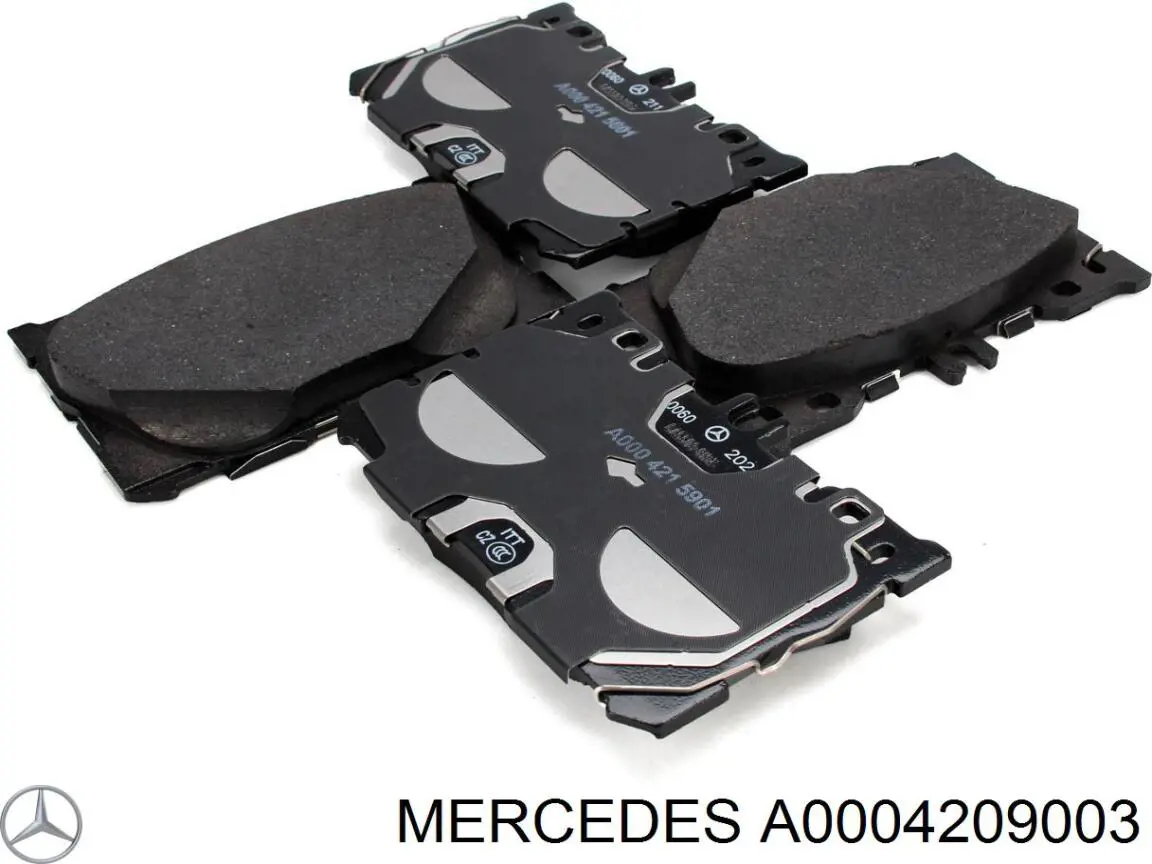 Sapatas do freio dianteiras de disco Mercedes A0004209003 preço, a partir de 47,78 USD