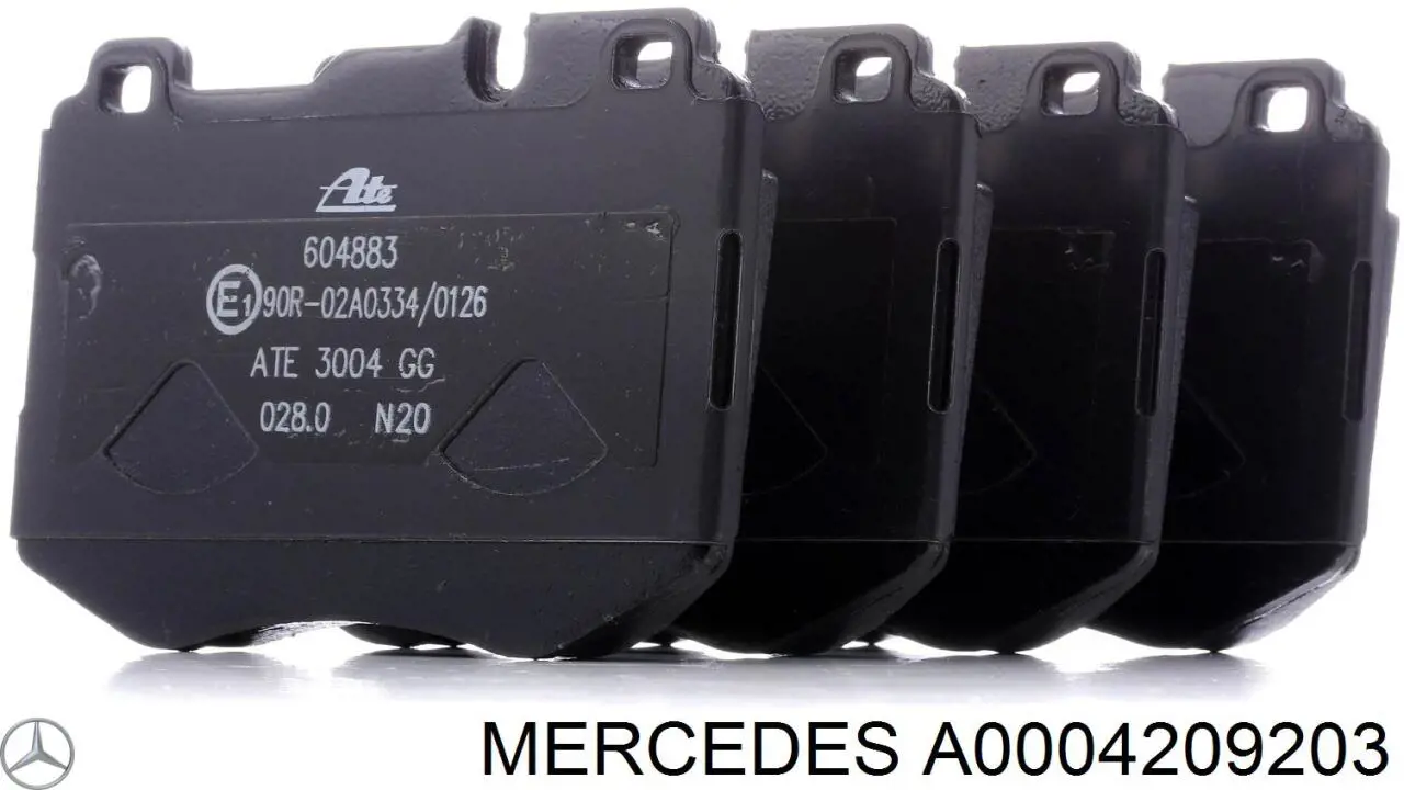 Sapatas do freio traseiras de disco Mercedes A0004209203 preço, a partir de 79,16 USD