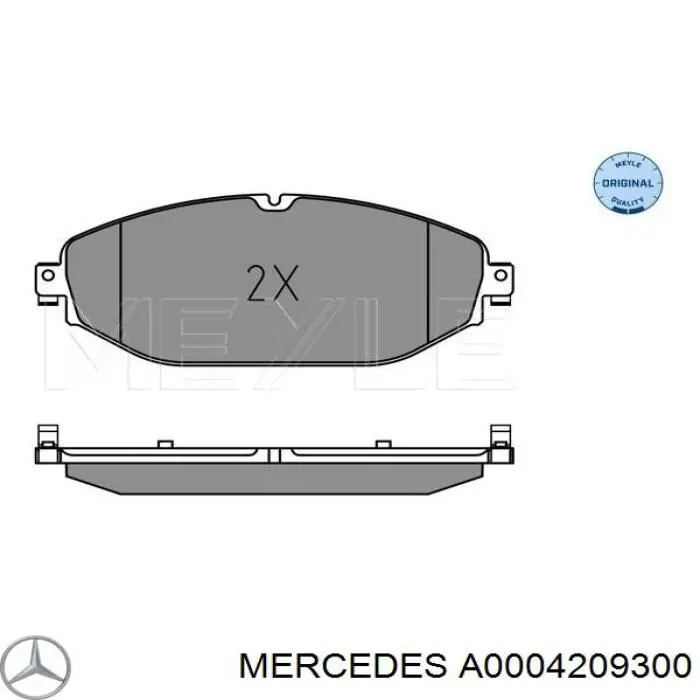 Sapatas do freio dianteiras de disco Mercedes A0004209300 preço, a partir de 43,77 USD