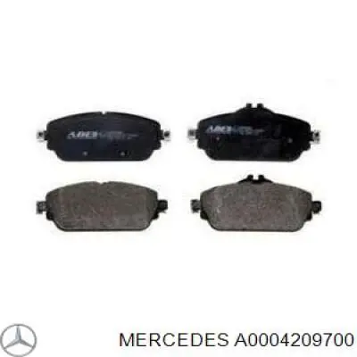 A0004209700 Mercedes Sapatas do freio traseiras de disco