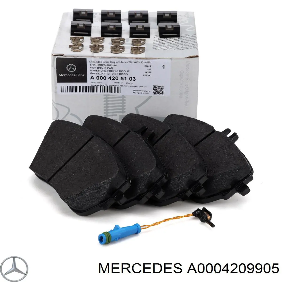Sapatas do freio traseiras de disco Mercedes A0004209905 preço, a partir de 189,32 USD