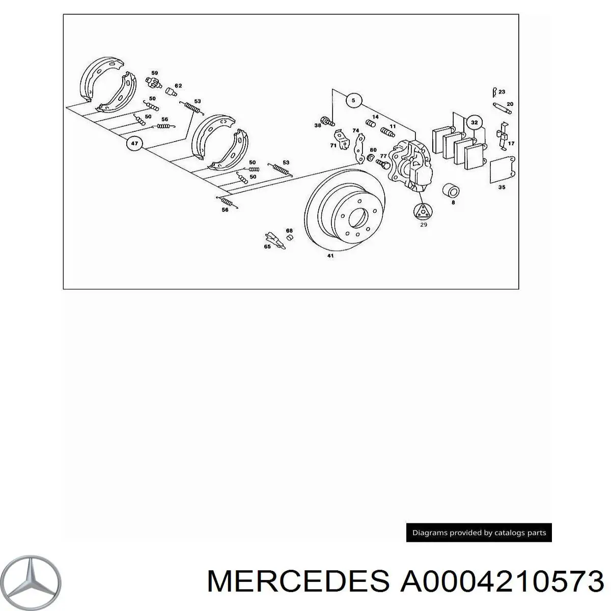  Mercedes A0004210573 preço, a partir de 3,62 USD
