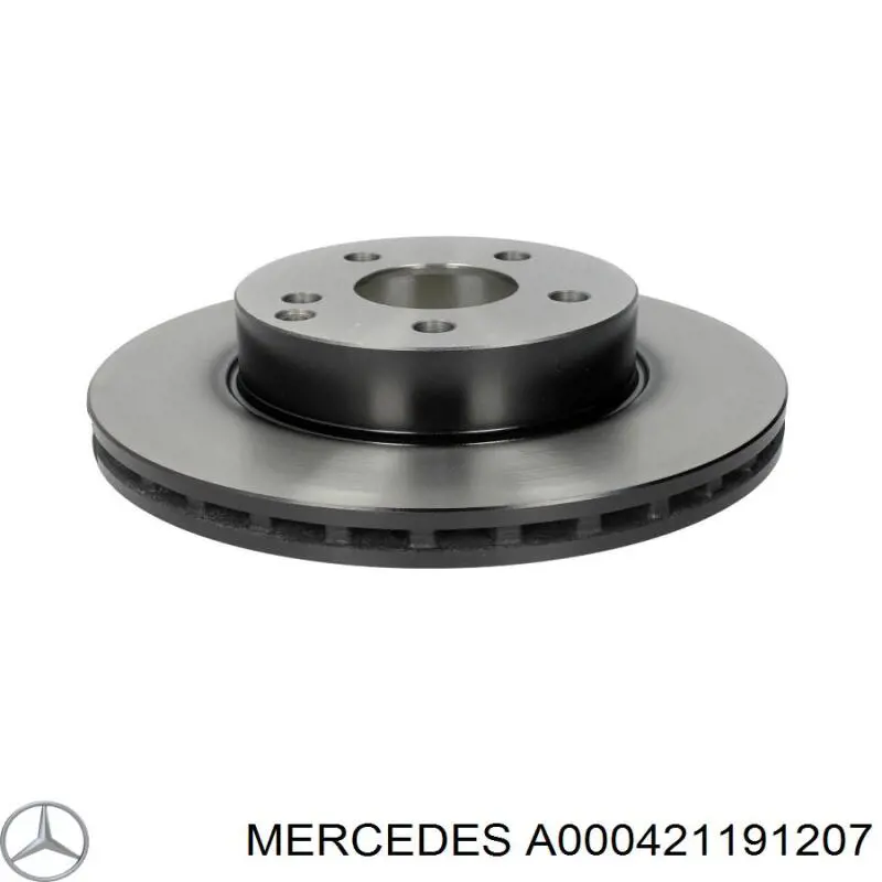 A000421191207 Mercedes Disco do freio dianteiro
