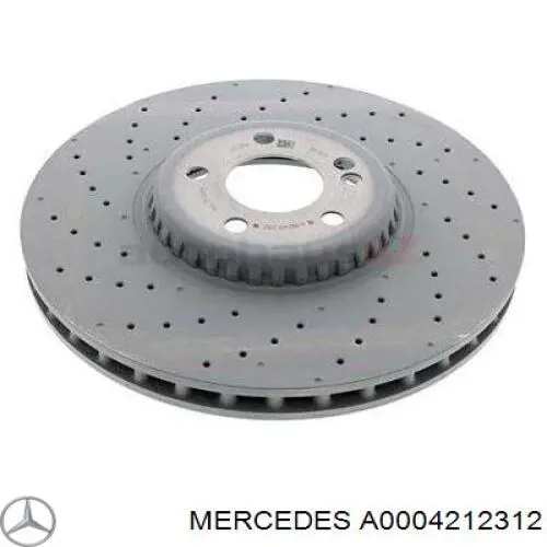 Disco do freio dianteiro Mercedes A0004212312 preço, a partir de 180,47 USD