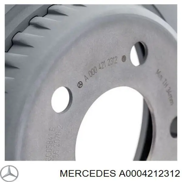 Compre A000421231269 Mercedes Disco do freio dianteiro