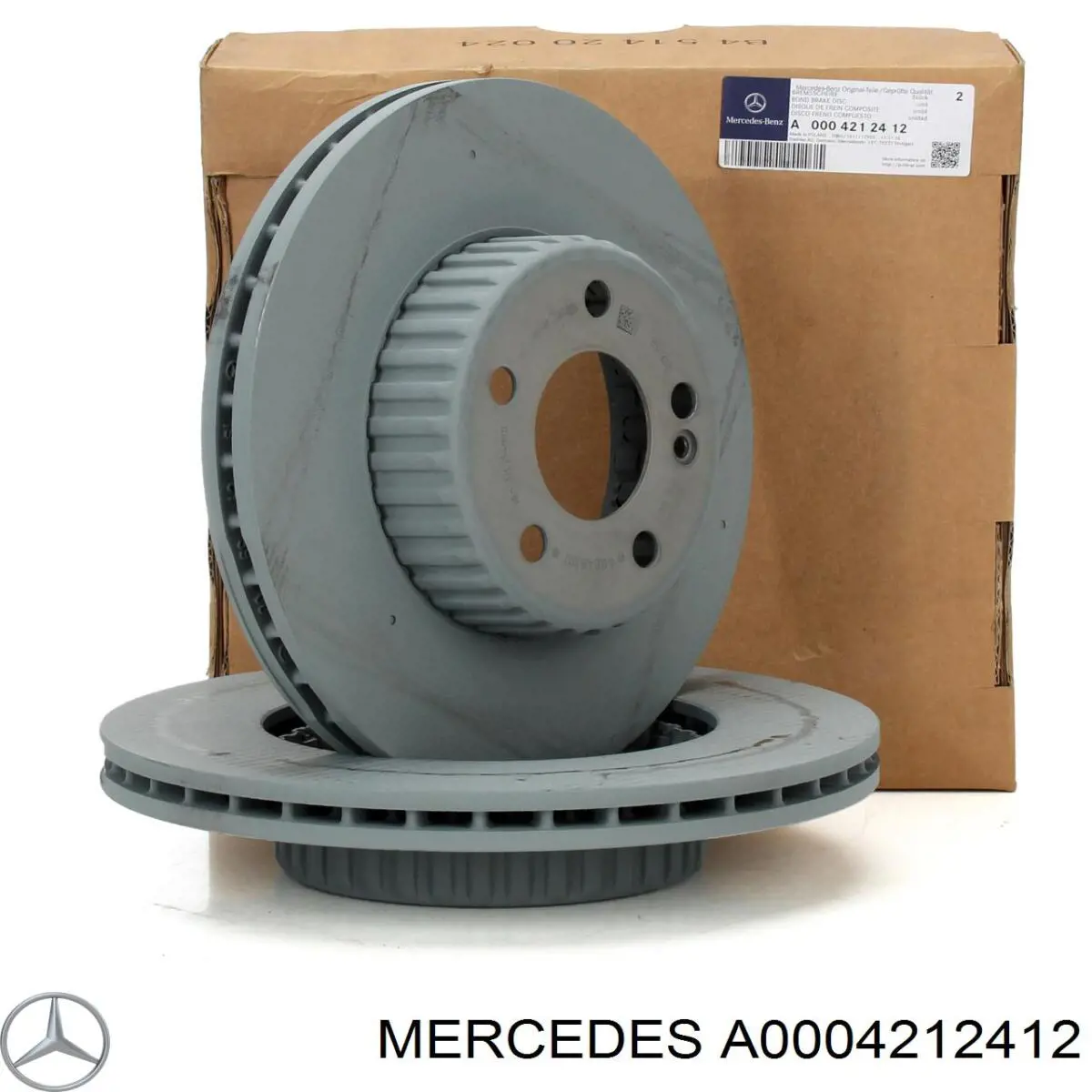 A0004212412 Mercedes Disco do freio dianteiro