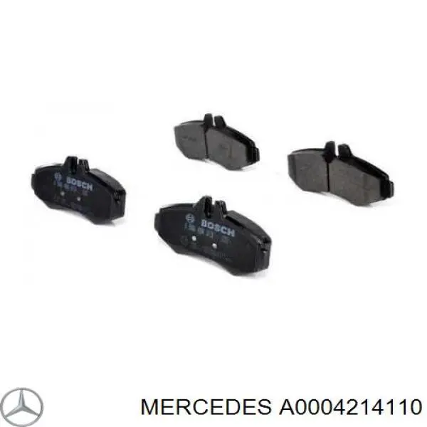 Sapatas do freio dianteiras de disco Mercedes A0004214110 preço, a partir de 27,99 USD