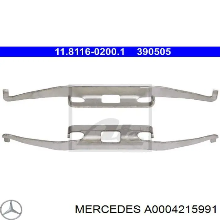 Kit de molas de fixação de sapatas de disco dianteiras Mercedes A0004215991 preço, a partir de 4,09 USD