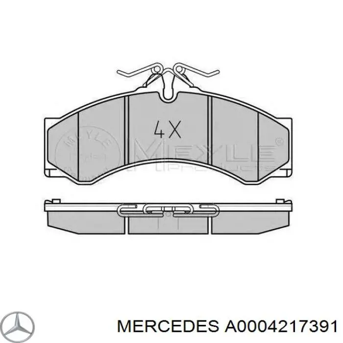 Kit de molas de fixação de sapatas de disco traseiras Mercedes A0004217391 preço, a partir de 9,86 USD