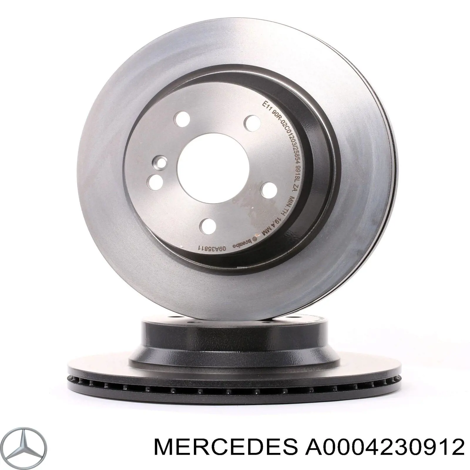 A0004230912 Mercedes Disco do freio traseiro