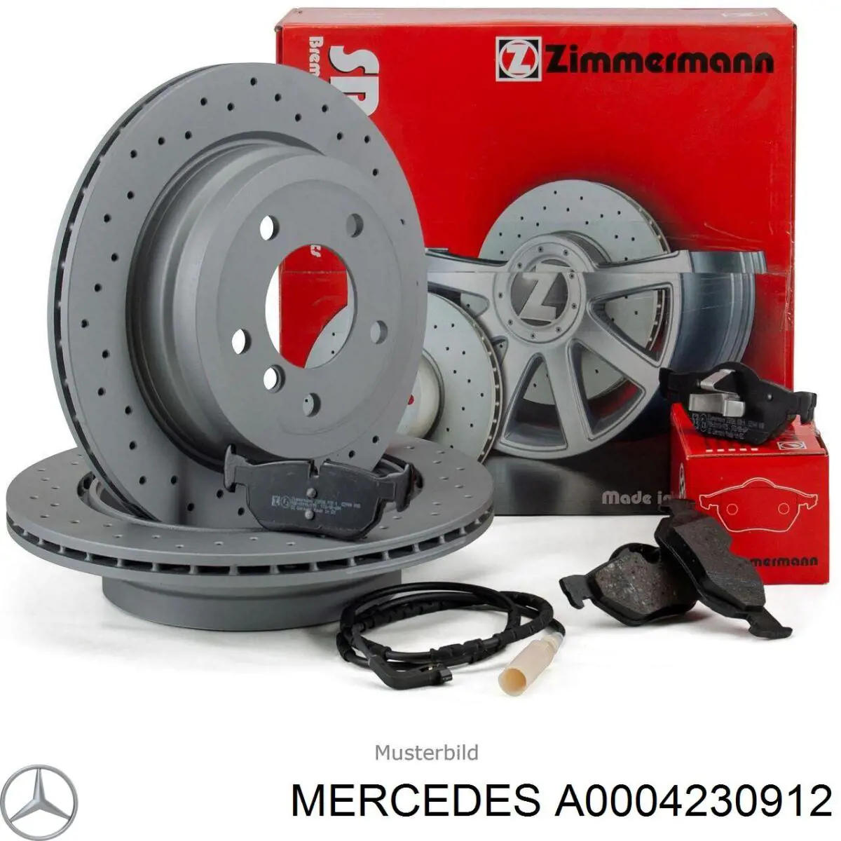 Compre A0004230912 Mercedes Disco do freio traseiro