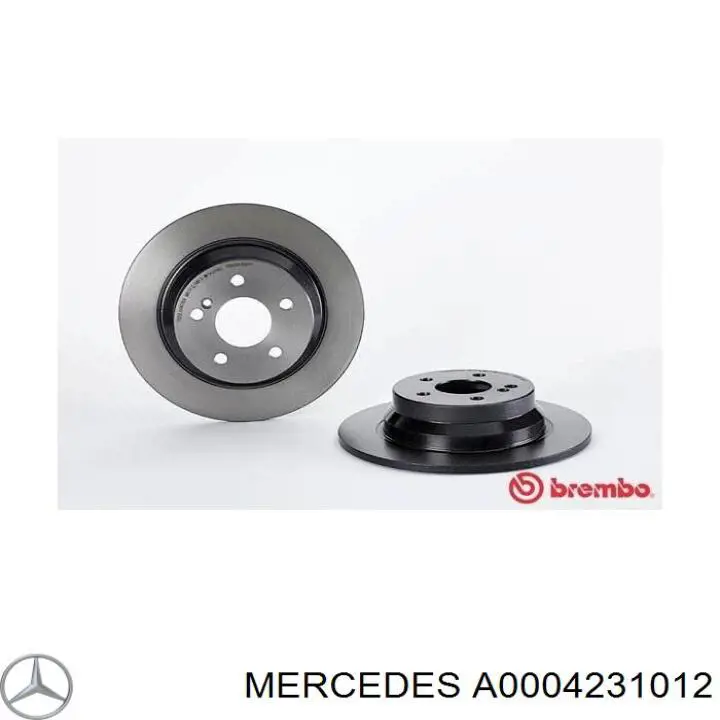 Compre A0004231012 Mercedes Disco do freio traseiro