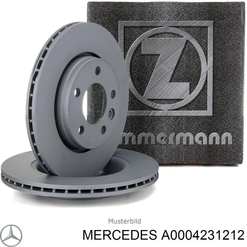 Compre A0004231212 Mercedes Disco do freio traseiro