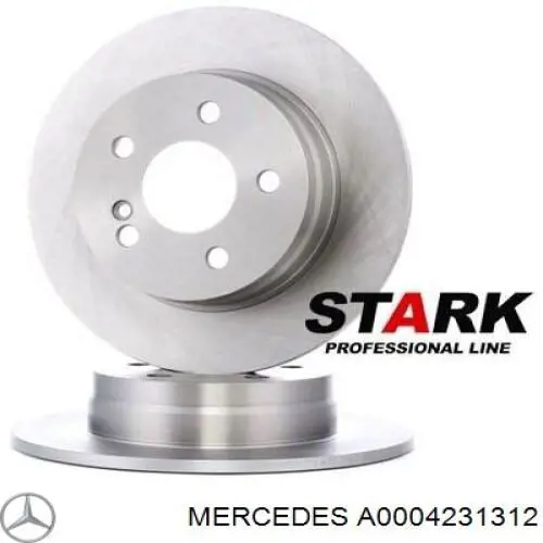 Compre A0004231312 Mercedes Disco do freio traseiro
