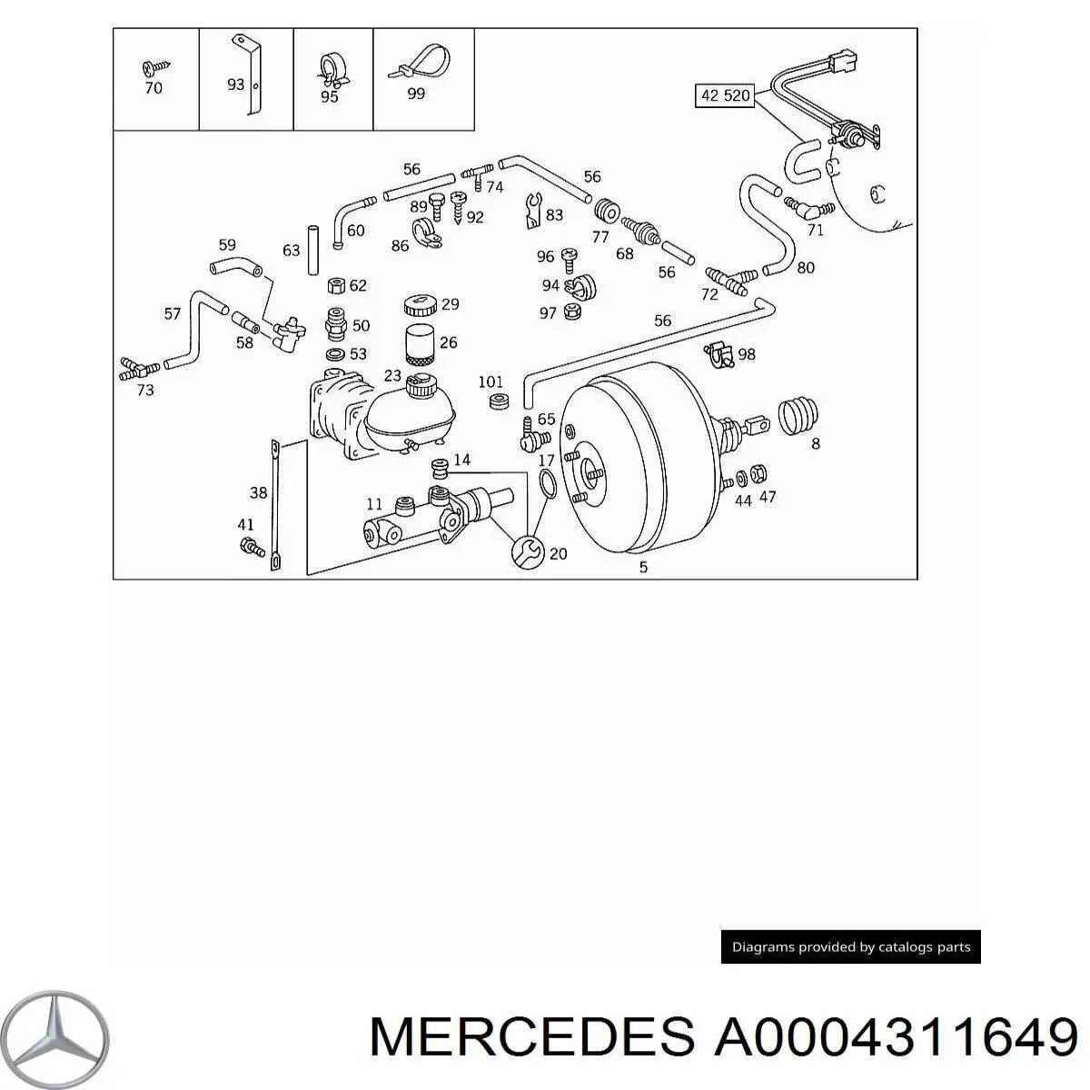  Mercedes A0004311649 preço, a partir de 9,83 USD