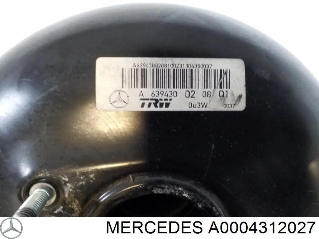 Reforçador dos freios a vácuo Mercedes A0004312027 preço, a partir de 371,87 USD