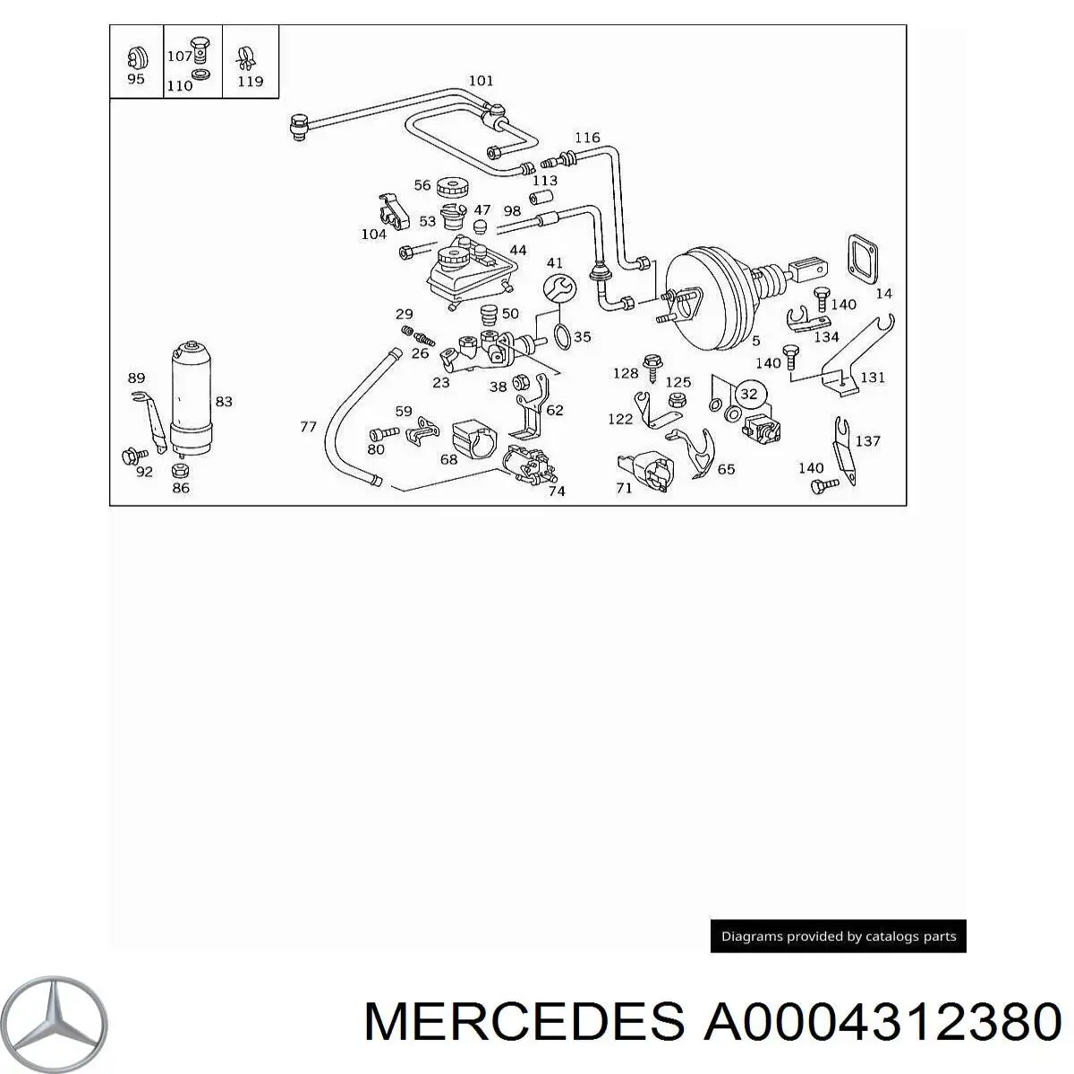 A0004312380 Mercedes 