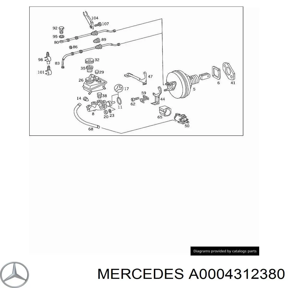  Mercedes A0004312380 preço, a partir de 9,52 USD