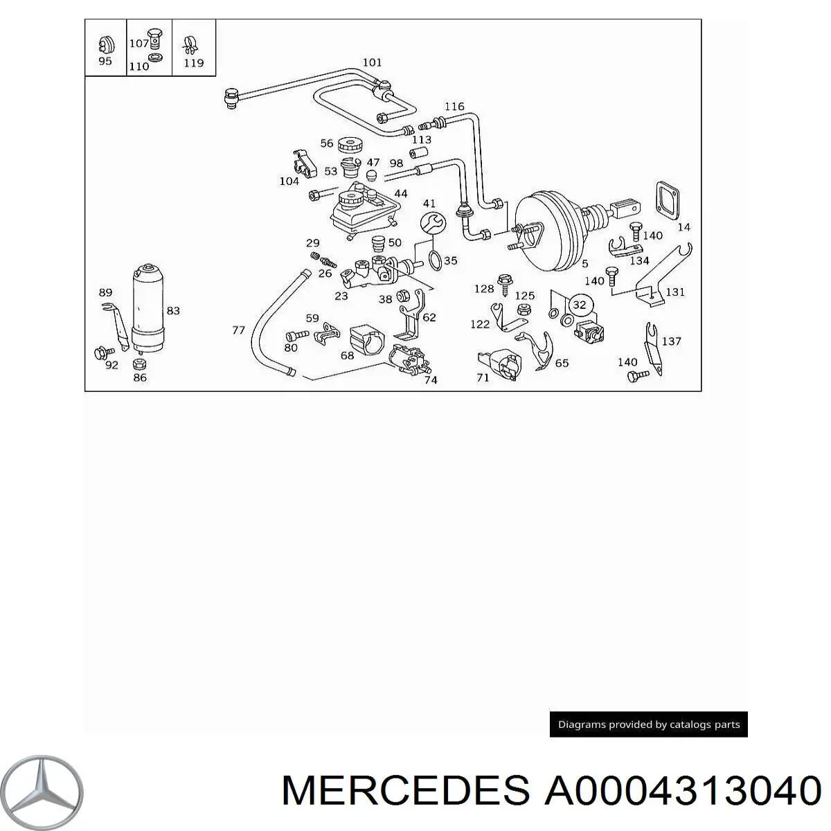 A0004313040 Mercedes 