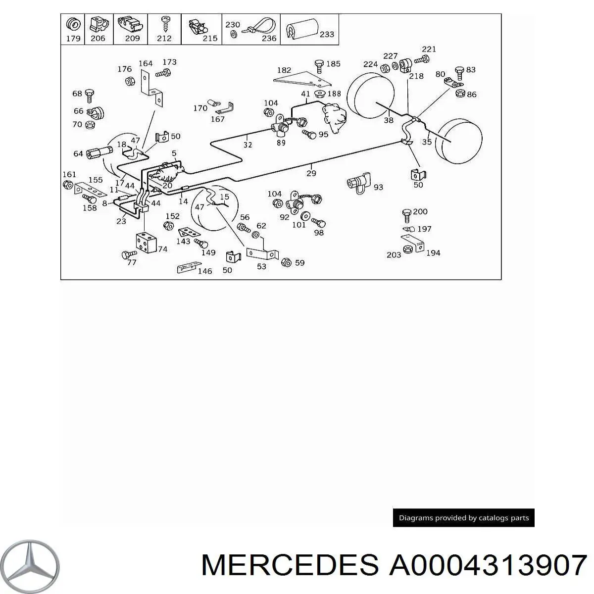 A0004313907 Mercedes 