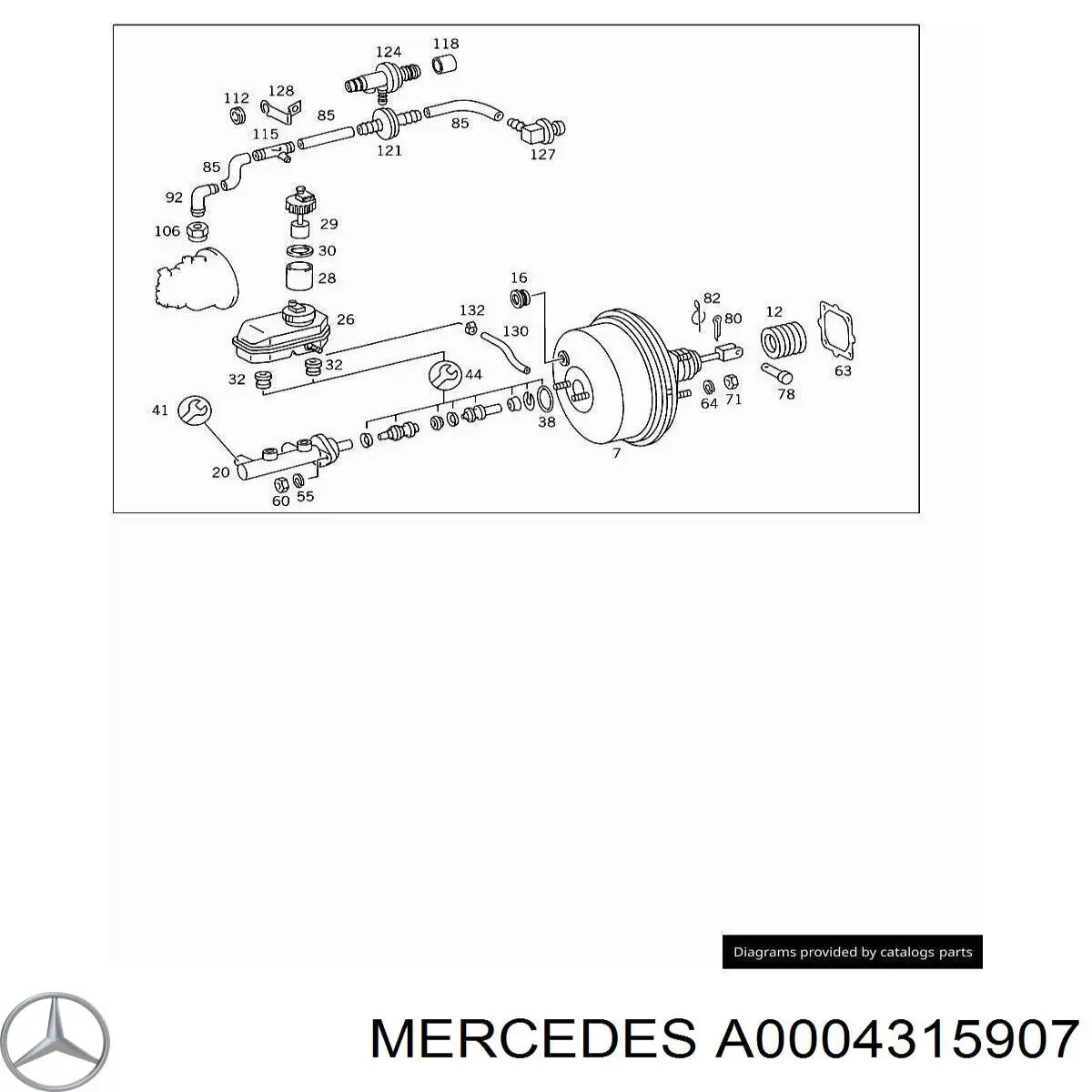  Mercedes A0004315907 preço, a partir de 120,69 USD