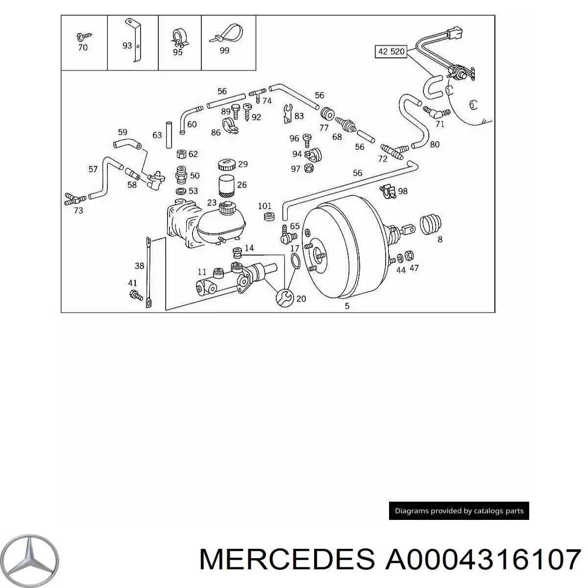 Compre 9485451 Volvo Válvula de impulsionador de vácuo dos freios