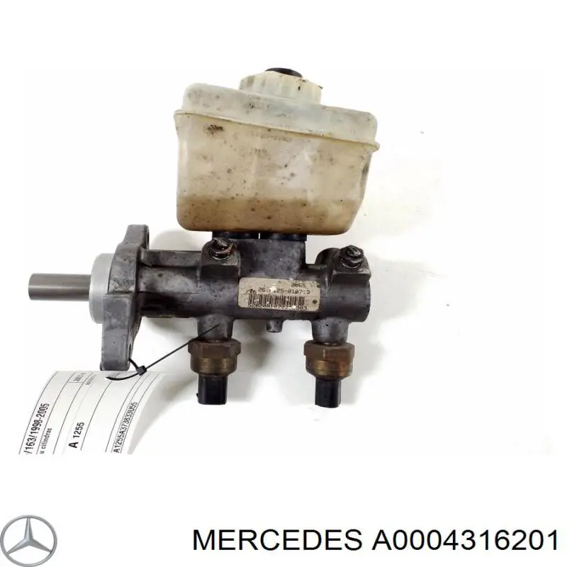 A0004316201 Mercedes Cilindro mestre do freio