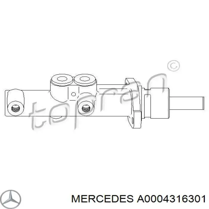 Cilindro mestre do freio Mercedes A0004316301 preço, a partir de 86,23 USD