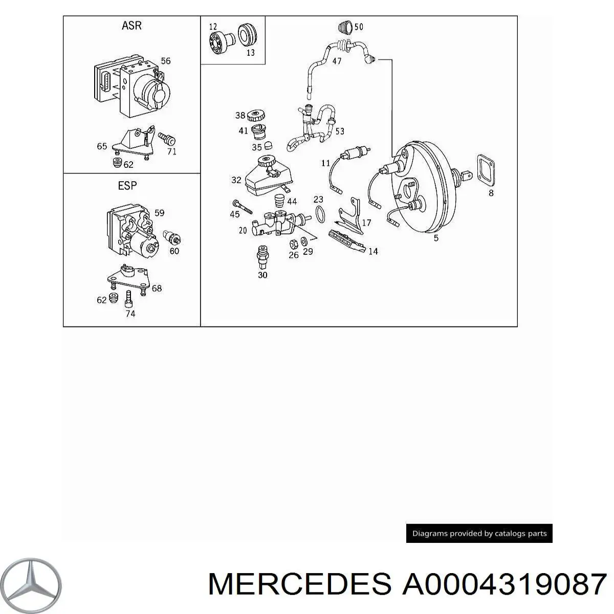 Tampa de tanque de cilindro mestre do freio Mercedes A0004319087 preço, a partir de 6,27 USD
