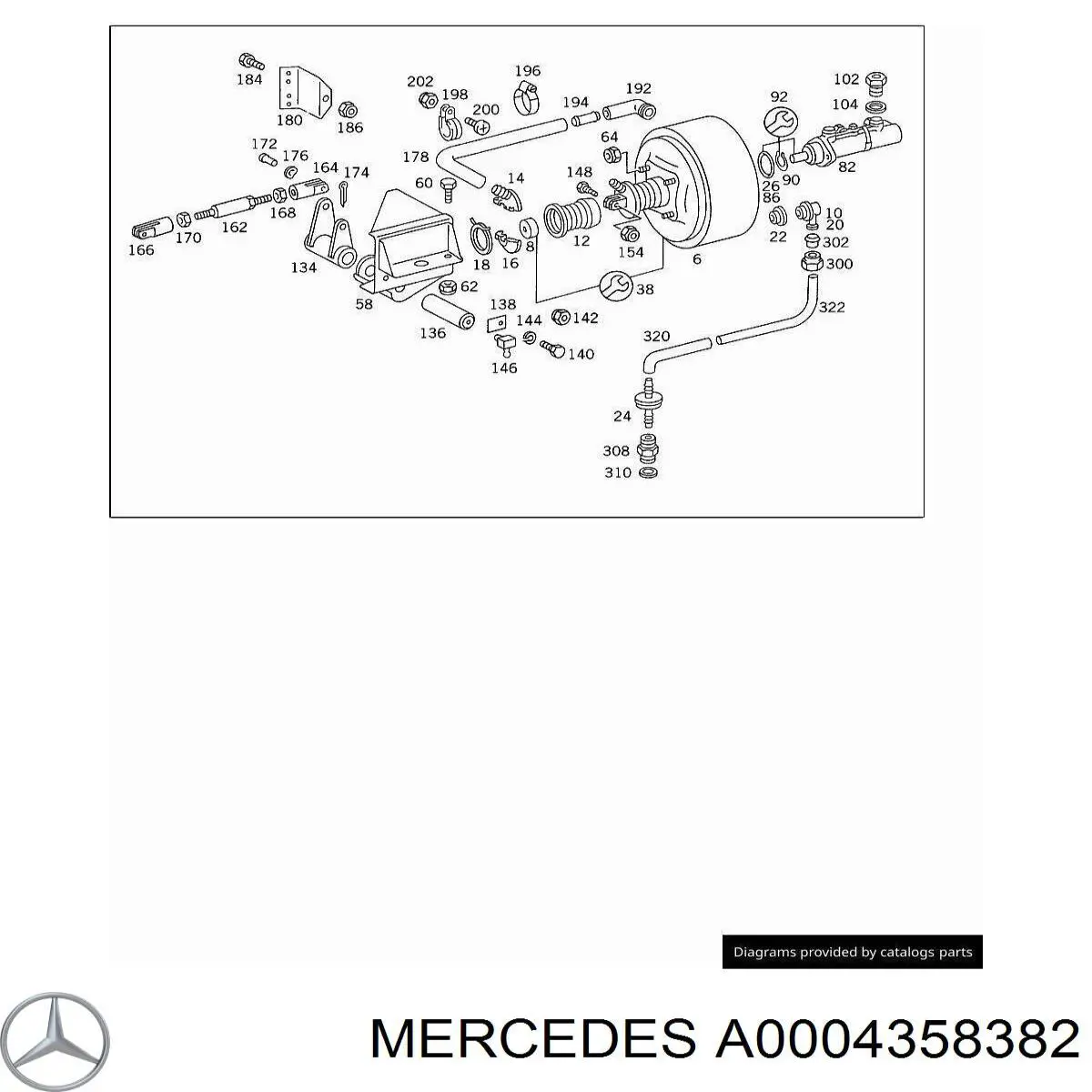  Mercedes A0004358382 preço, a partir de  