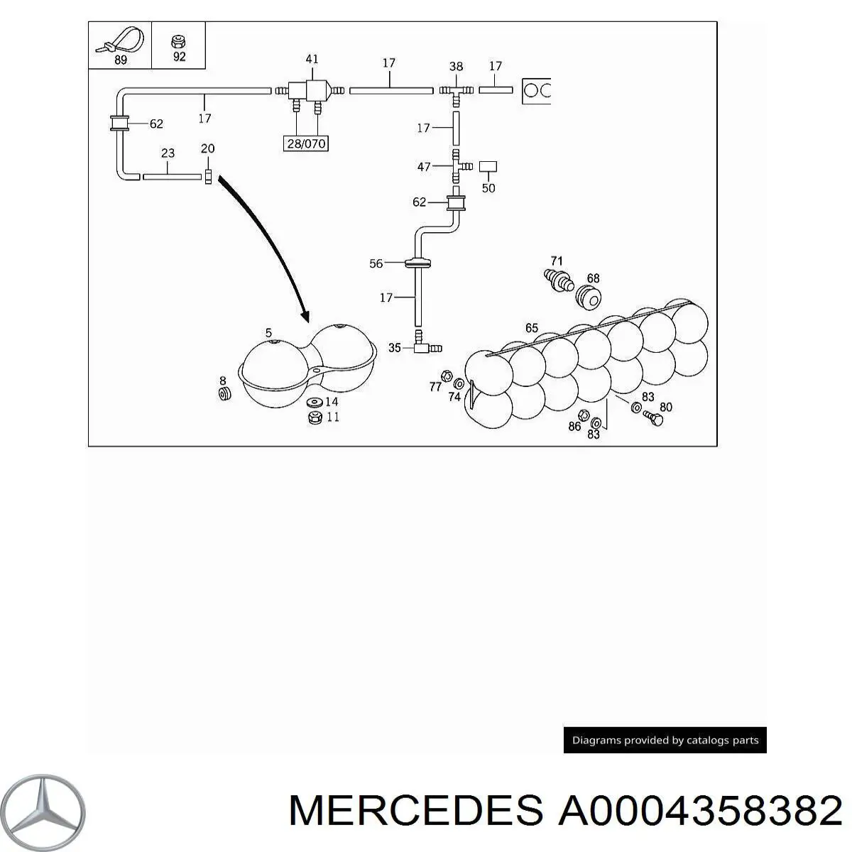 Compre A0004358382 Mercedes 