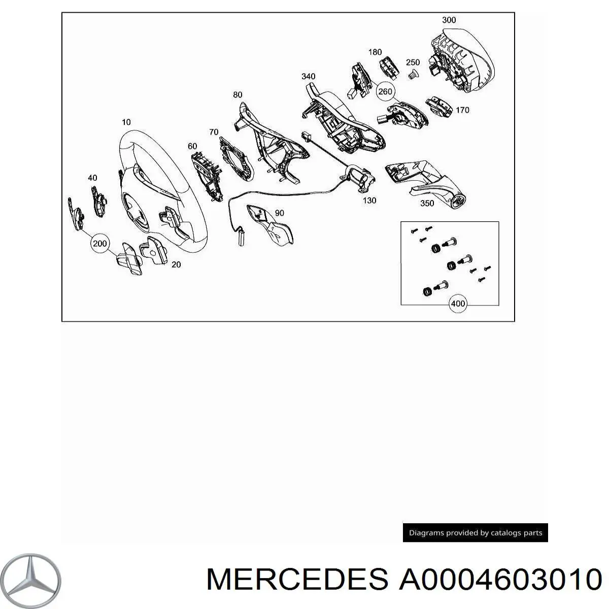 Placa de fixação do volante de direção Mercedes A0004603010 preço, a partir de 93,99 USD