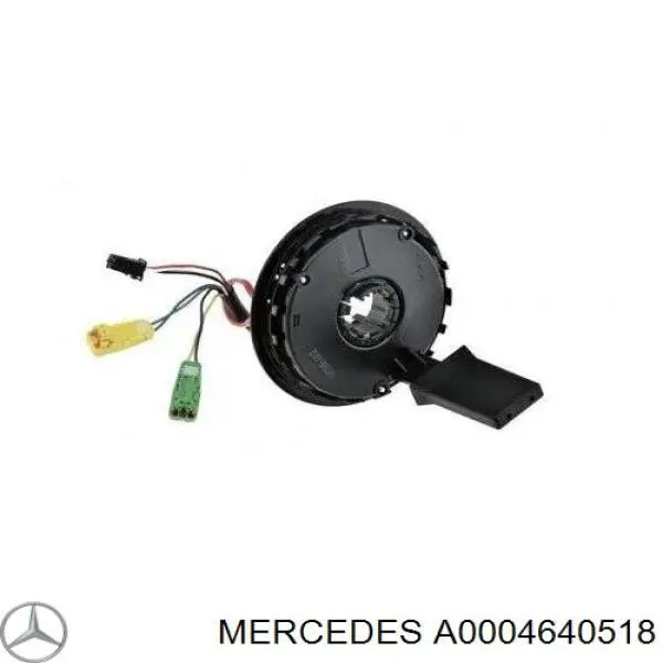 A0004640518 Mercedes Anel AIRBAG de contato, cabo plano do volante