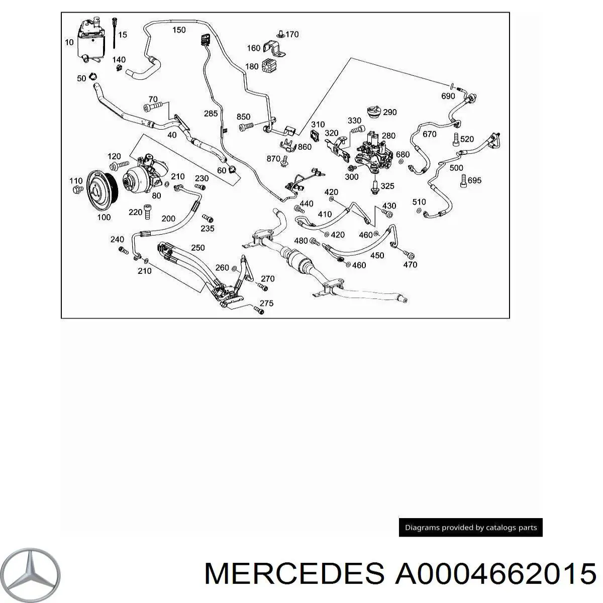 Polia de bomba da Direção hidrâulica assistida Mercedes A0004662015 preço, a partir de 368,07 USD