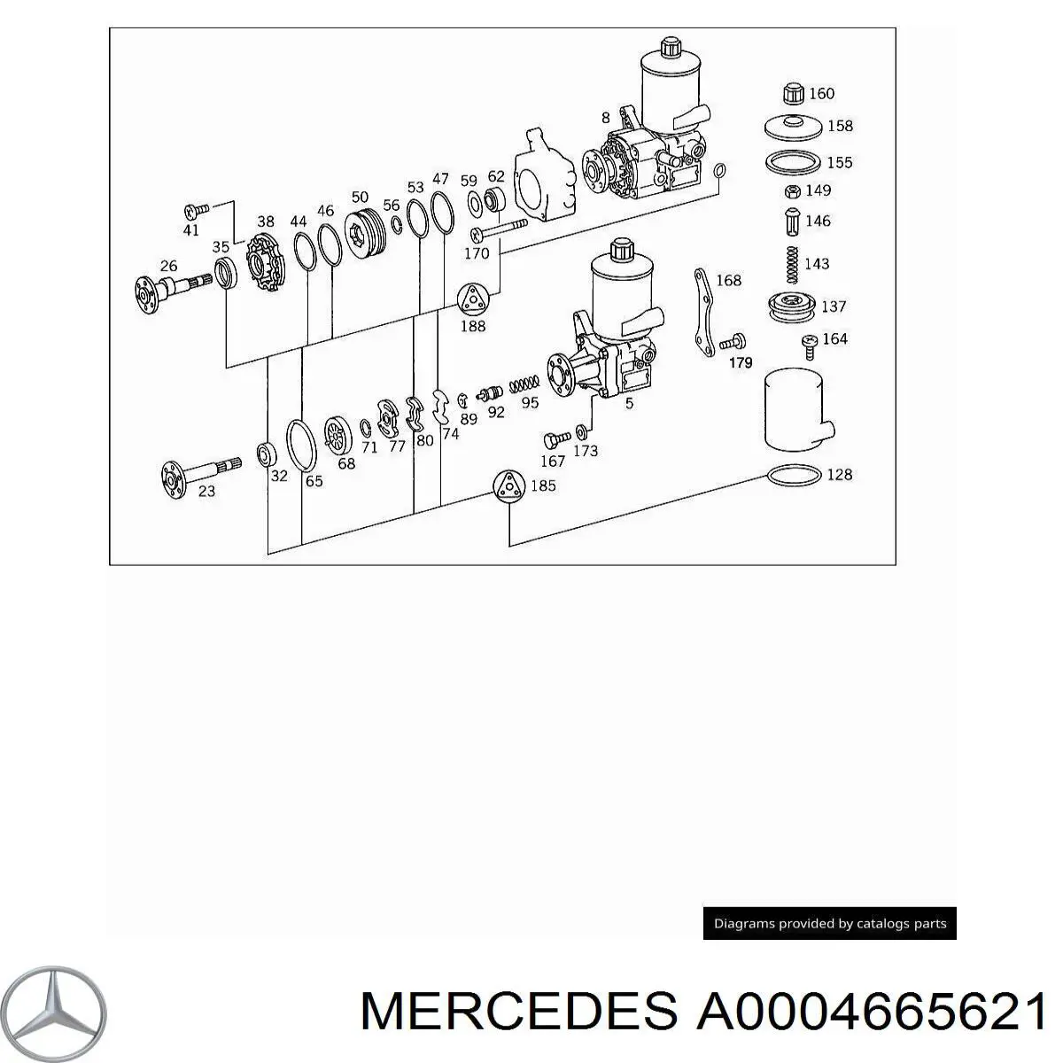  Mercedes A0004664021 preço, a partir de 168,23 USD