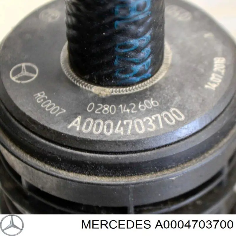 Válvula de ventilação dos gases do tanque de combustível A0004703700 Mercedes
