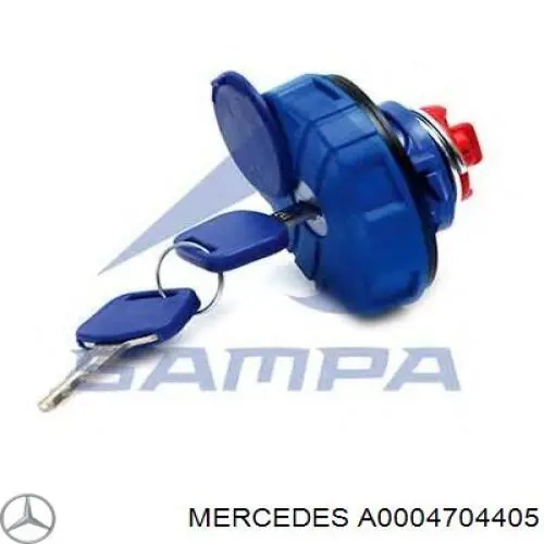 Tampa de gargalo de enchimento de tanque AD BLUE A0004704405 Mercedes
