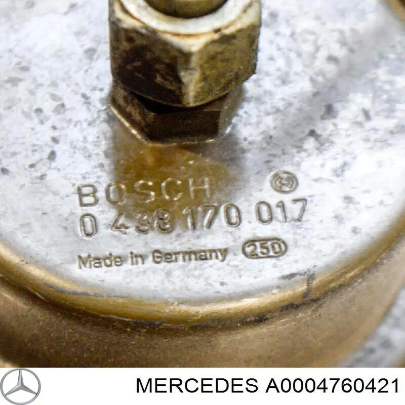 Compre A0004760421 Mercedes Acumulador hidráulico do sistema de alimentação