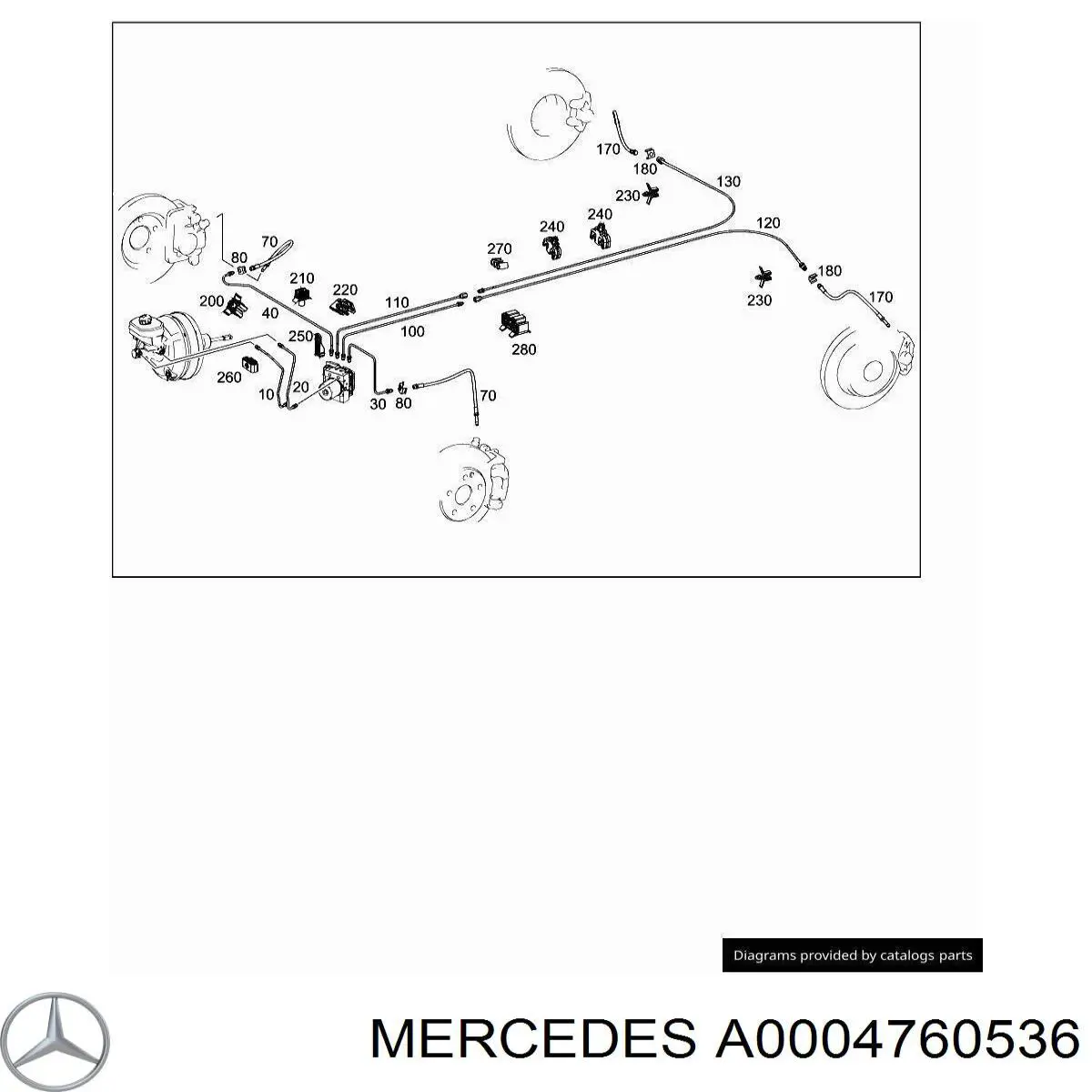 Compre 2D0611853 VAG Braçadeira de tubo do freio