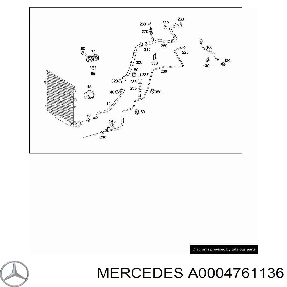  Mercedes A0004761136 preço, a partir de 8,42 USD