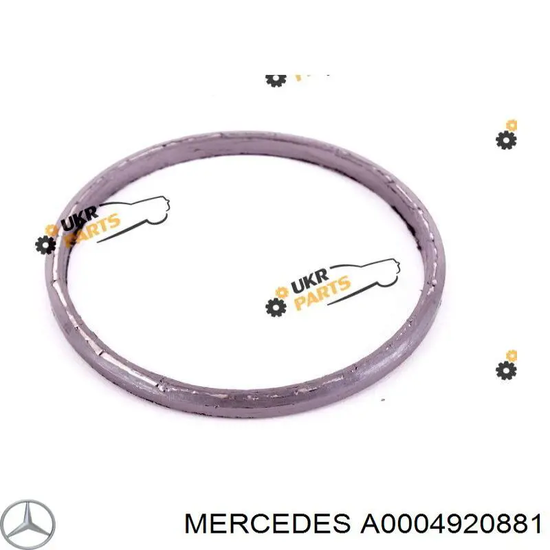A0004920881 Mercedes Anel de tubo de admissão do silenciador