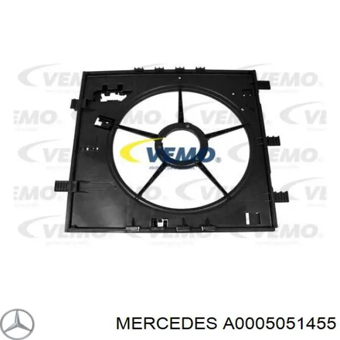 A0005051455 Mercedes Difusor do radiador de esfriamento