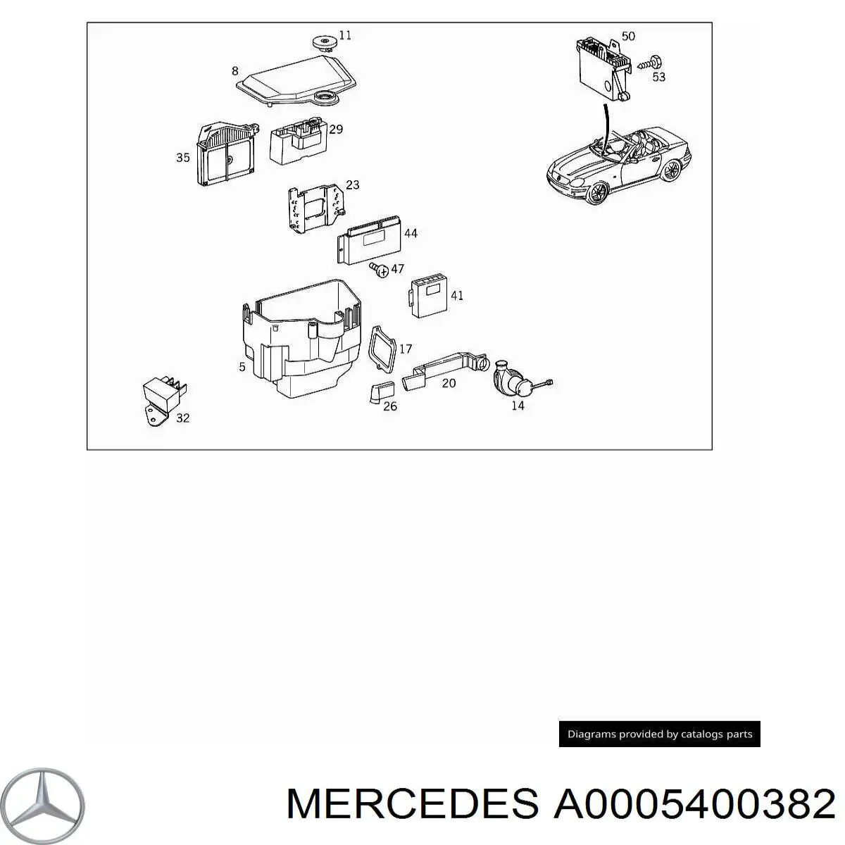 A0005400382 Mercedes 