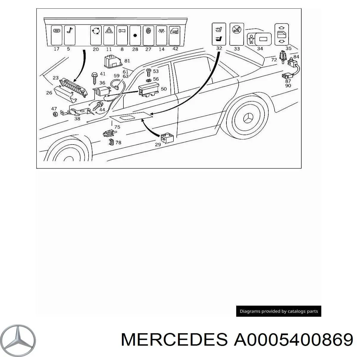  Mercedes A0005400869 preço, a partir de 16,25 USD