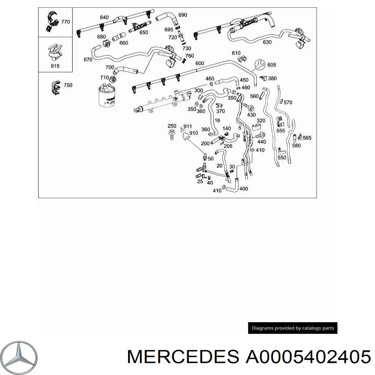 A0085456326 Mercedes Pino do cabo