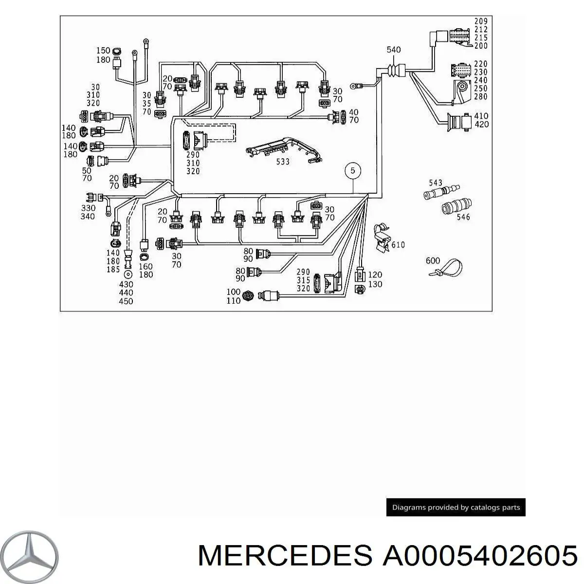  Mercedes A0005402605 preço, a partir de 8,70 USD