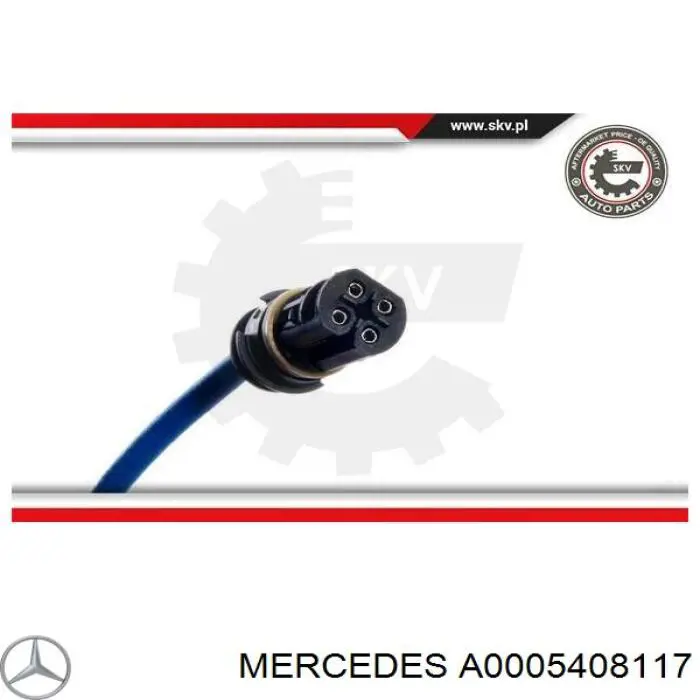 A0005408117 Mercedes Sonda lambda, sensor de oxigênio depois de catalisador