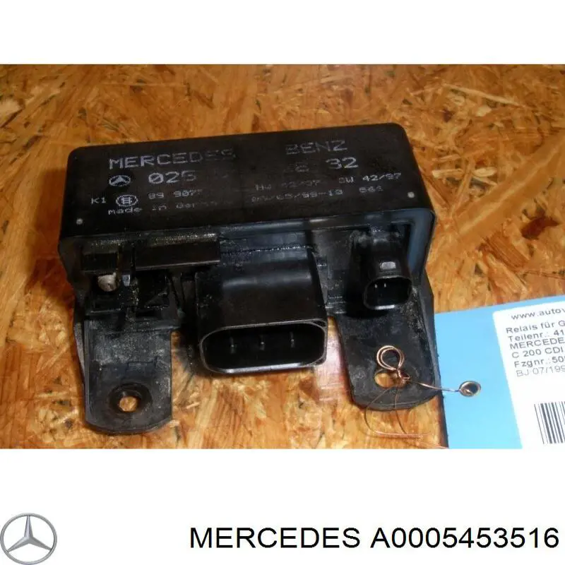 Relê das velas de incandescência Mercedes A0005453516 preço, a partir de 80,16 USD